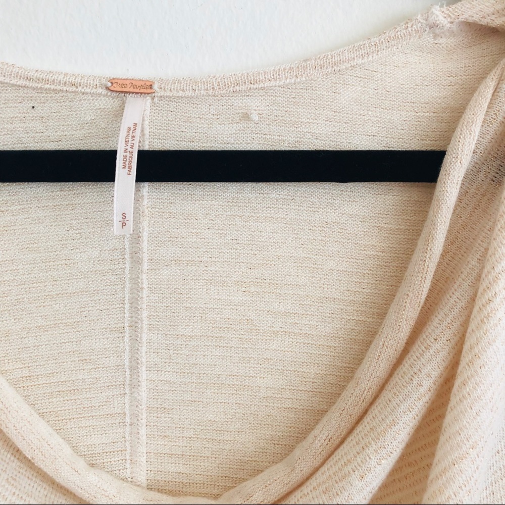 Free People Palmer Metallic Draped Sweater - Picture 6 of 7